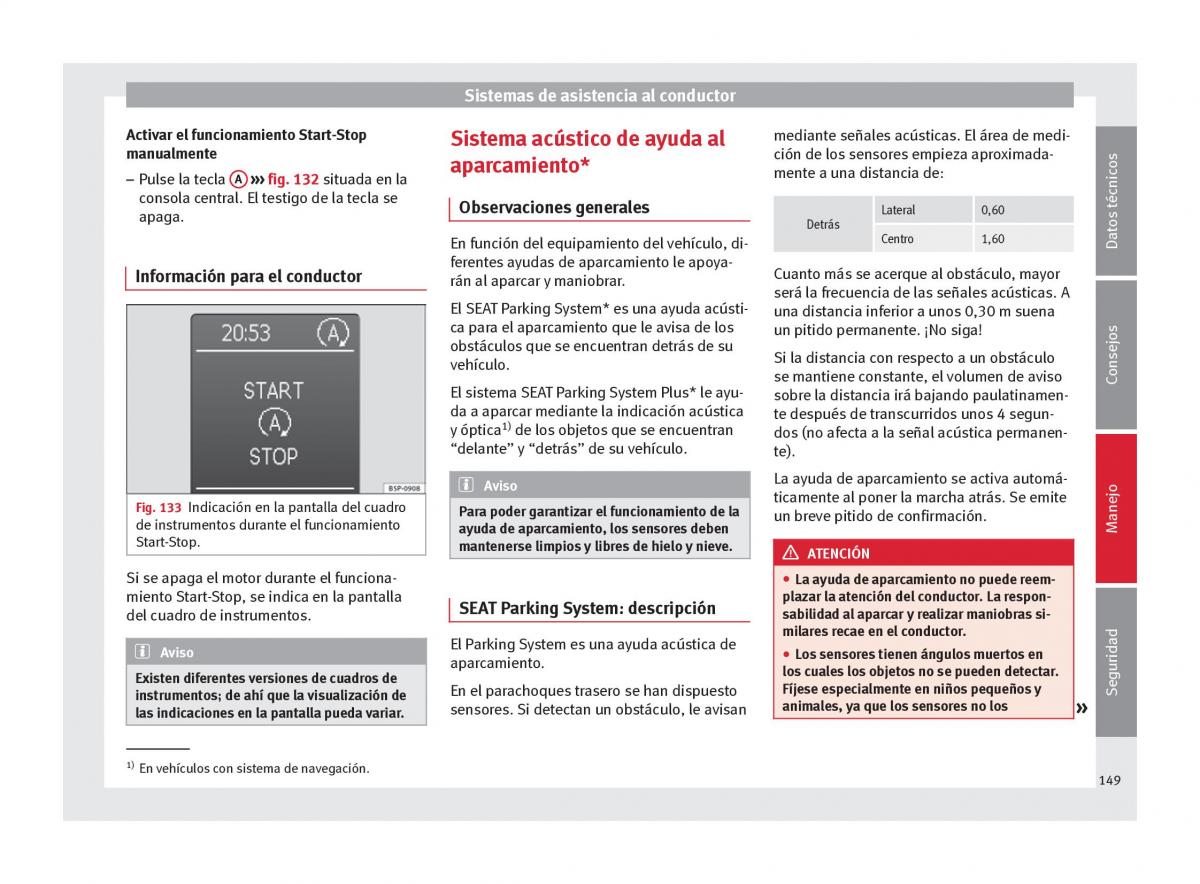 Seat Altea manual del propietario / page 151