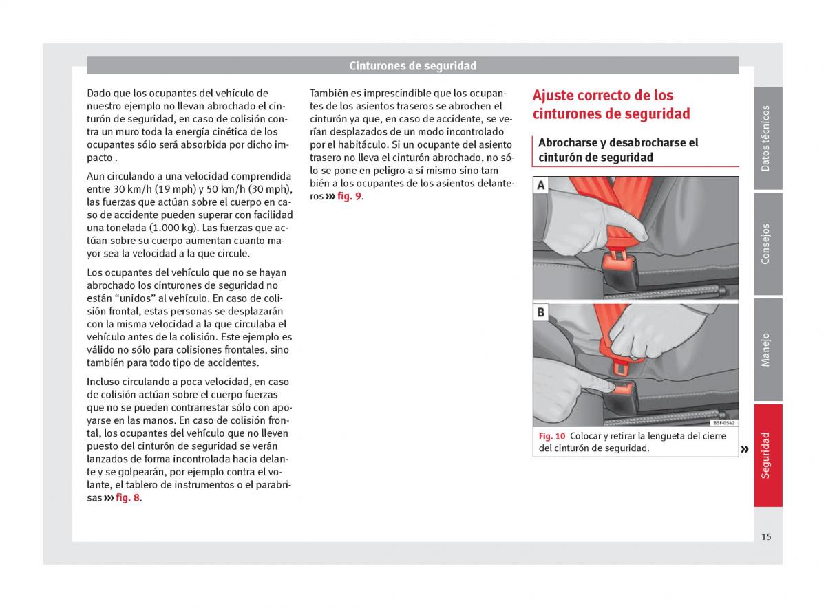 Seat Altea manual del propietario / page 17