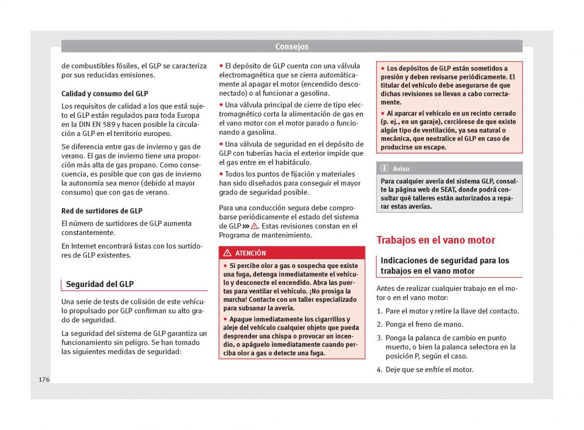 Seat Altea manual del propietario / page 178