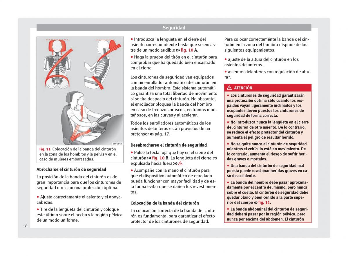 Seat Altea manual del propietario / page 18