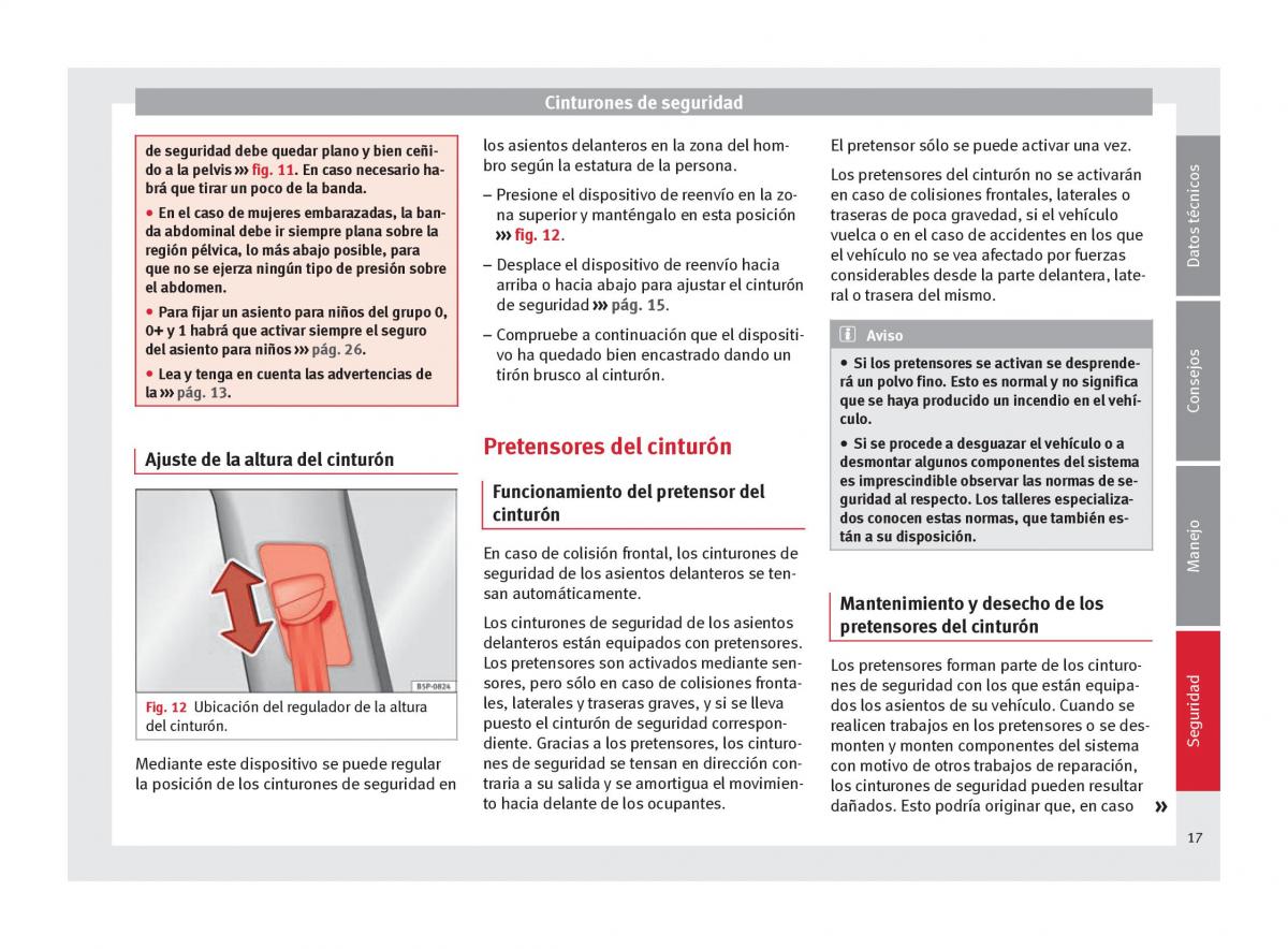 Seat Altea manual del propietario / page 19