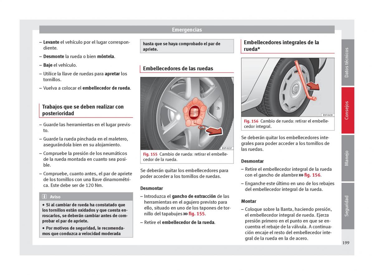 Seat Altea manual del propietario / page 201