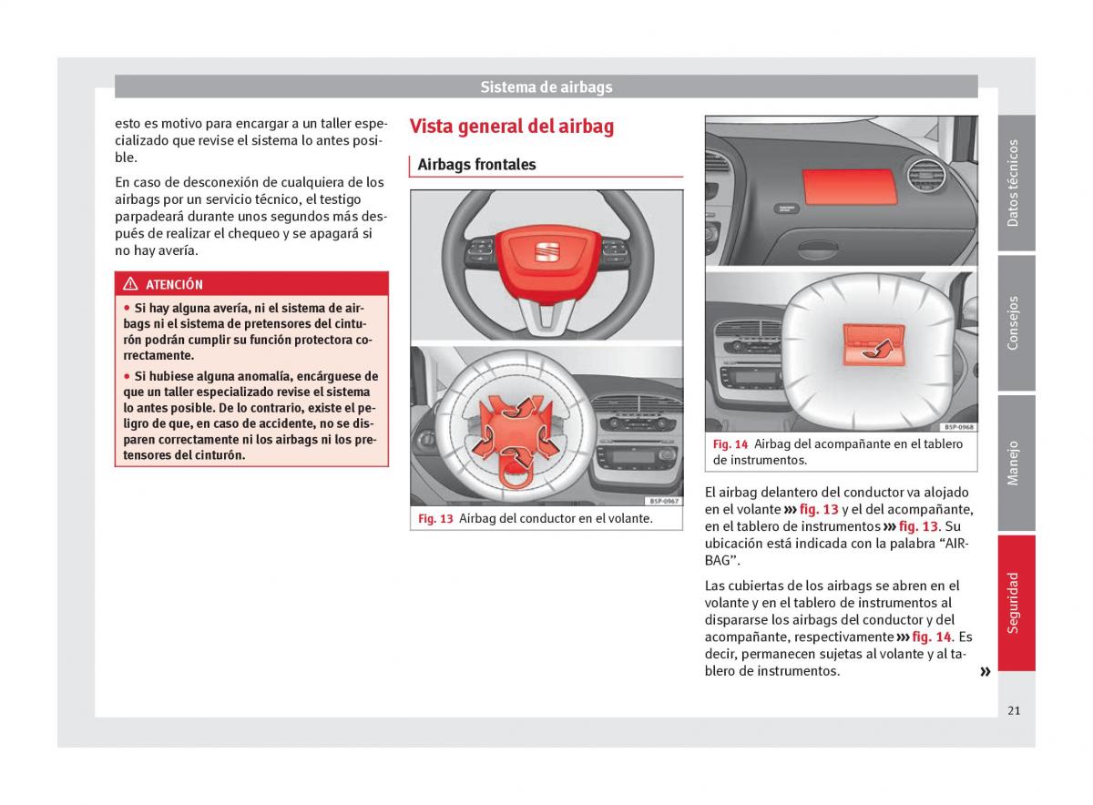 Seat Altea manual del propietario / page 23