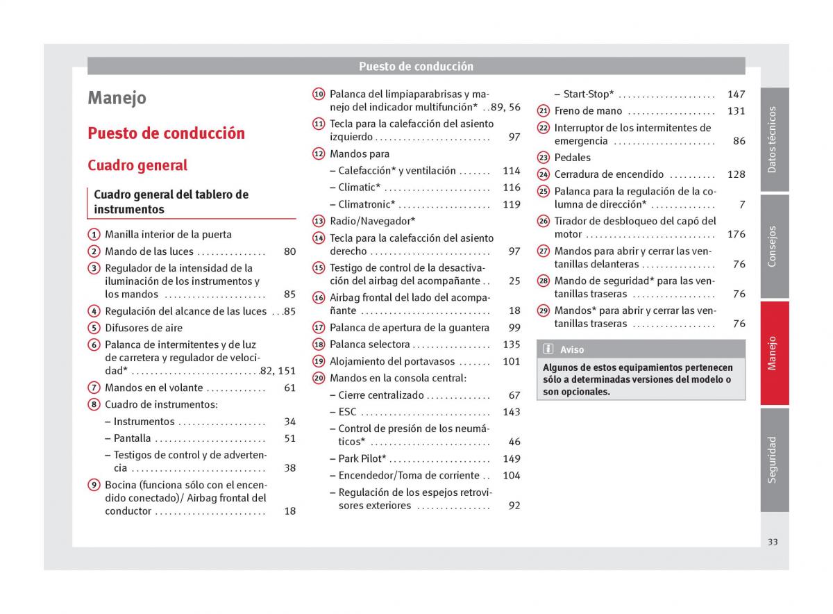 Seat Altea manual del propietario / page 35