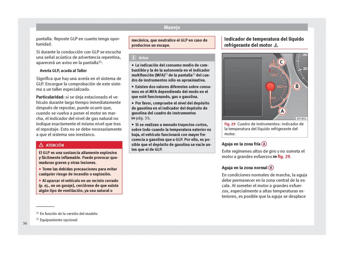 Seat Altea manual del propietario / page 38