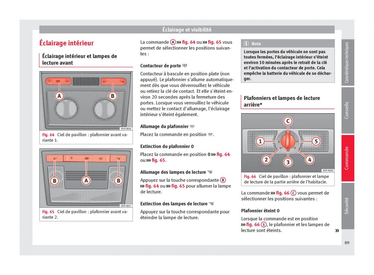 Seat Altea manuel du proprietaire / page 91