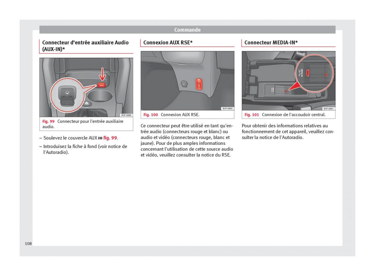 Seat Altea manuel du proprietaire / page 110