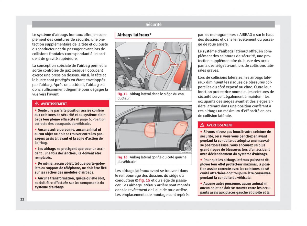 Seat Altea manuel du proprietaire / page 24