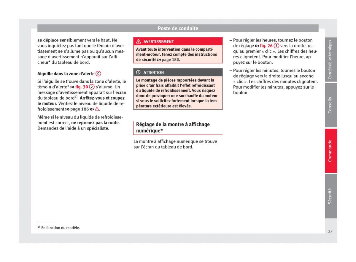 Seat Altea manuel du proprietaire / page 39