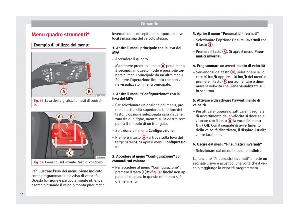 Seat Altea manuale del proprietario / page 56