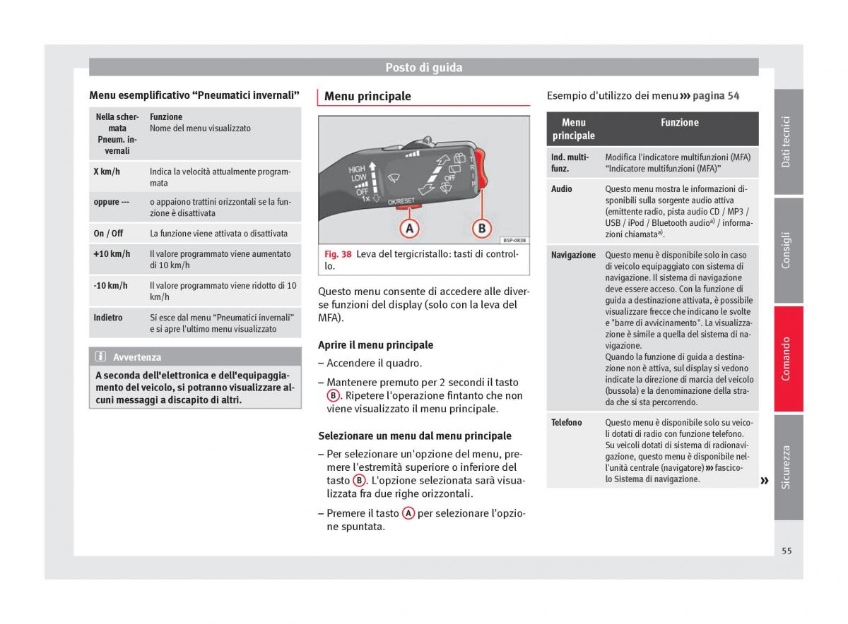 Seat Altea manuale del proprietario / page 57