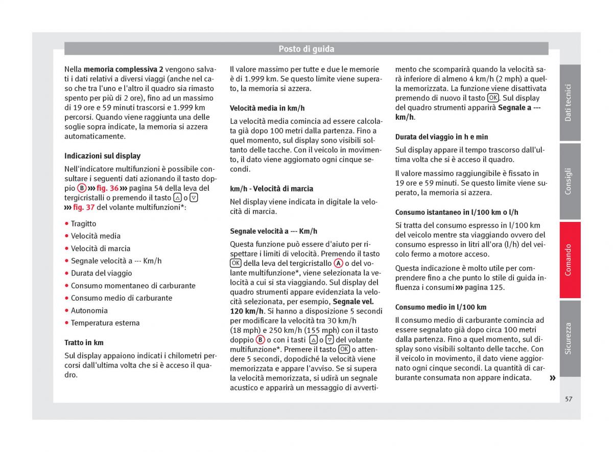 Seat Altea manuale del proprietario / page 59