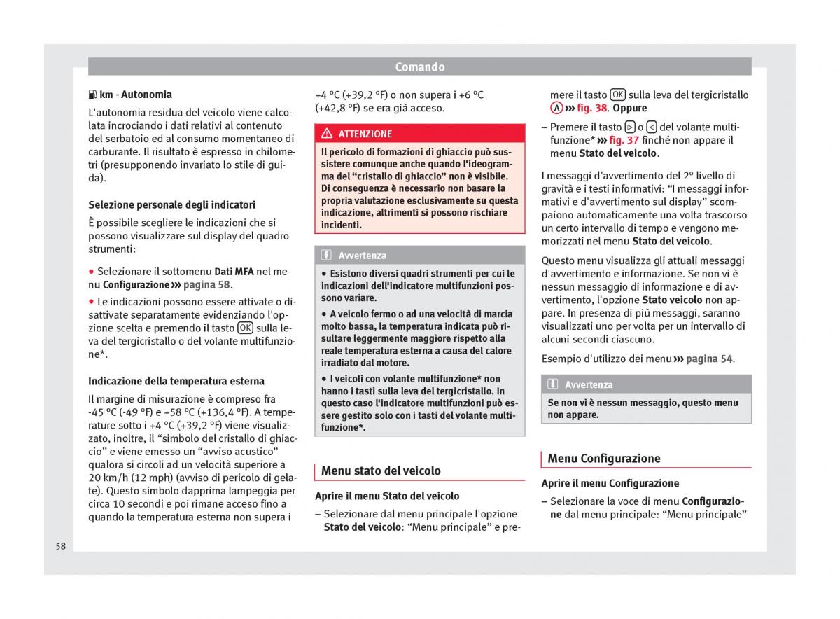 Seat Altea manuale del proprietario / page 60