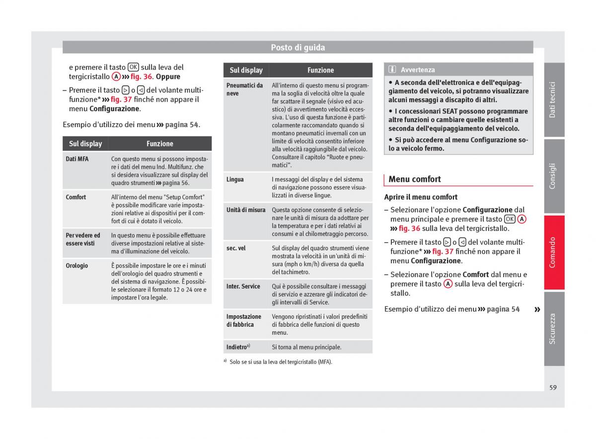 Seat Altea manuale del proprietario / page 61