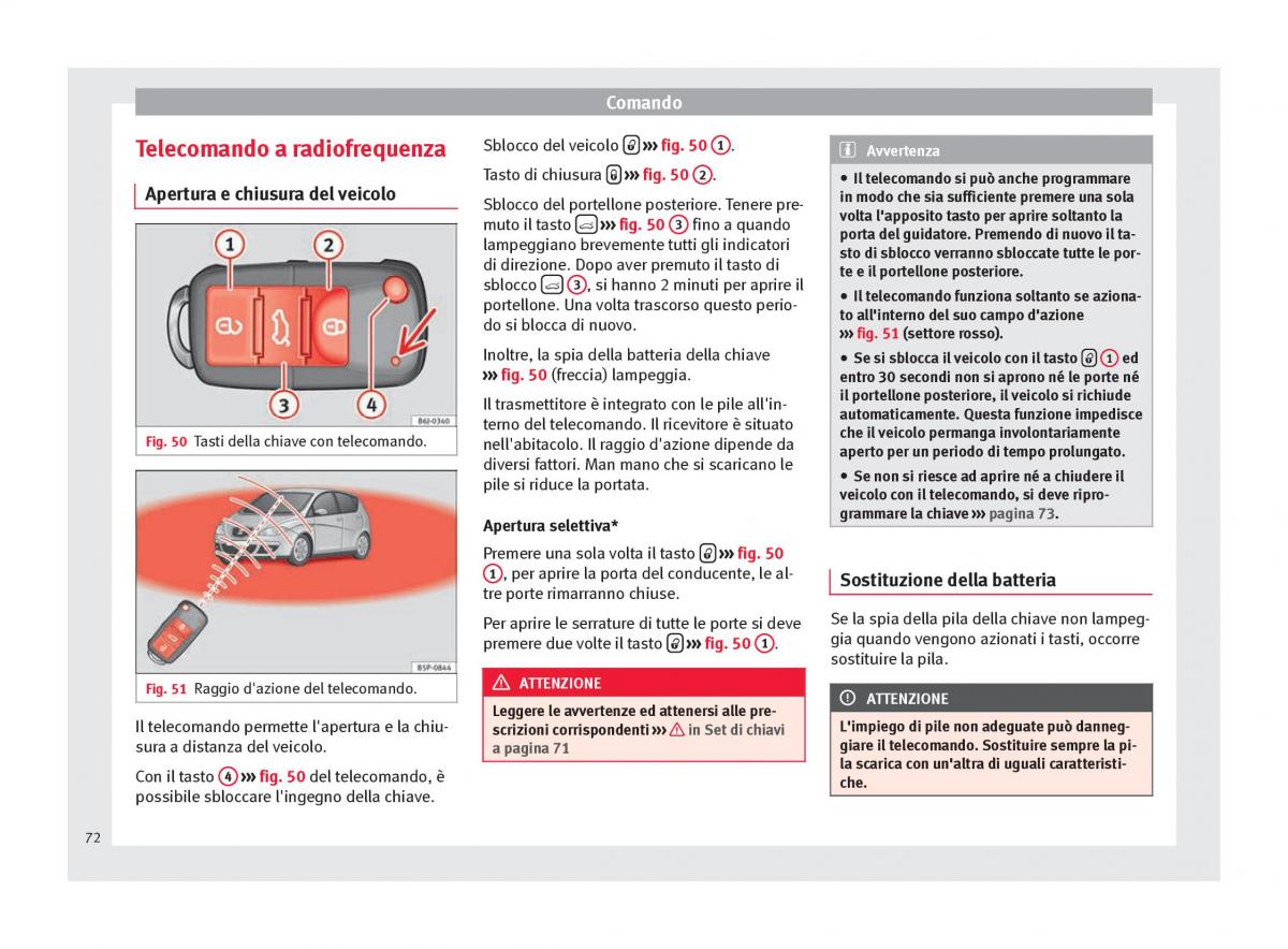 Seat Altea manuale del proprietario / page 74