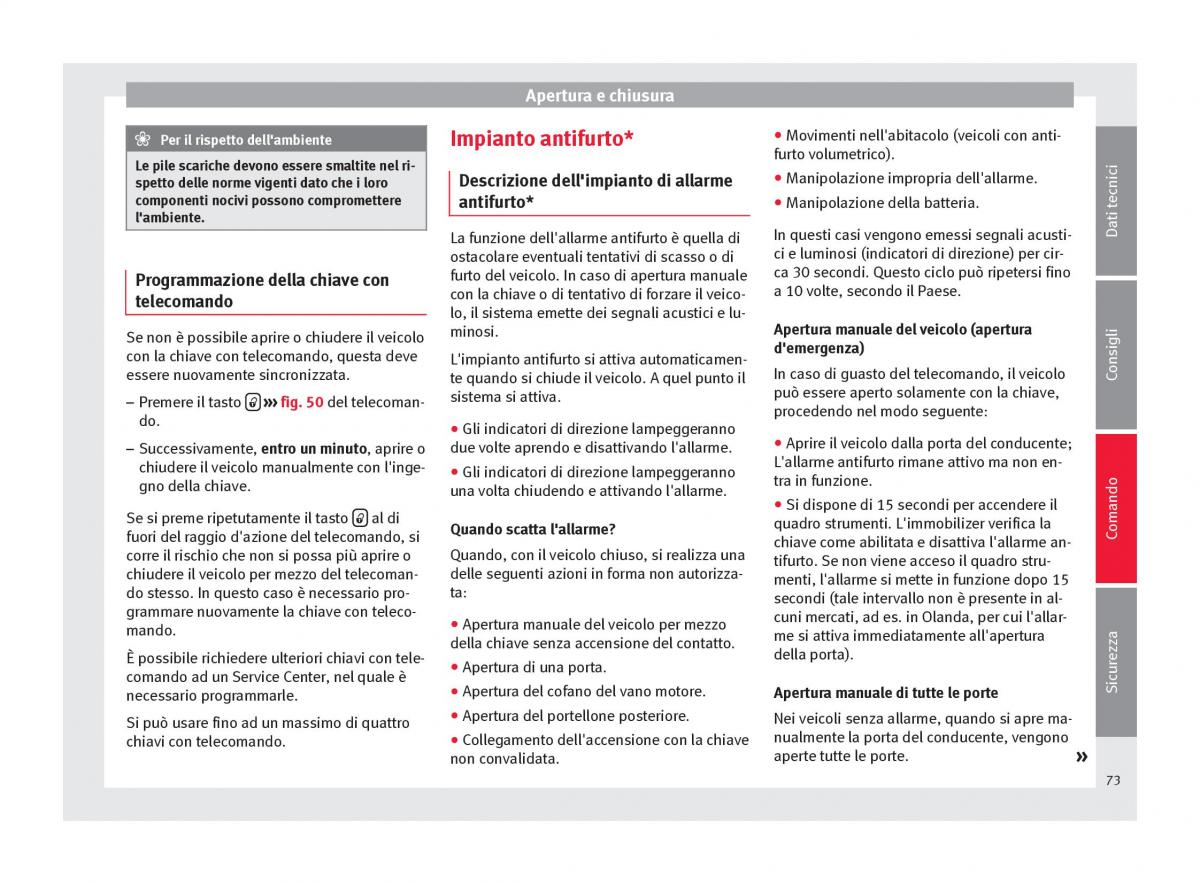 Seat Altea manuale del proprietario / page 75