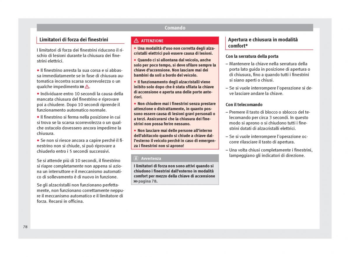 Seat Altea manuale del proprietario / page 80