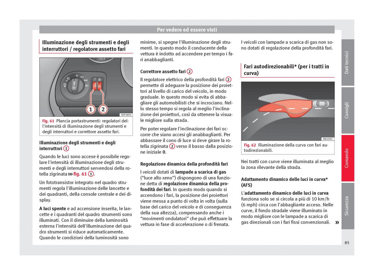 Seat Altea manuale del proprietario / page 87