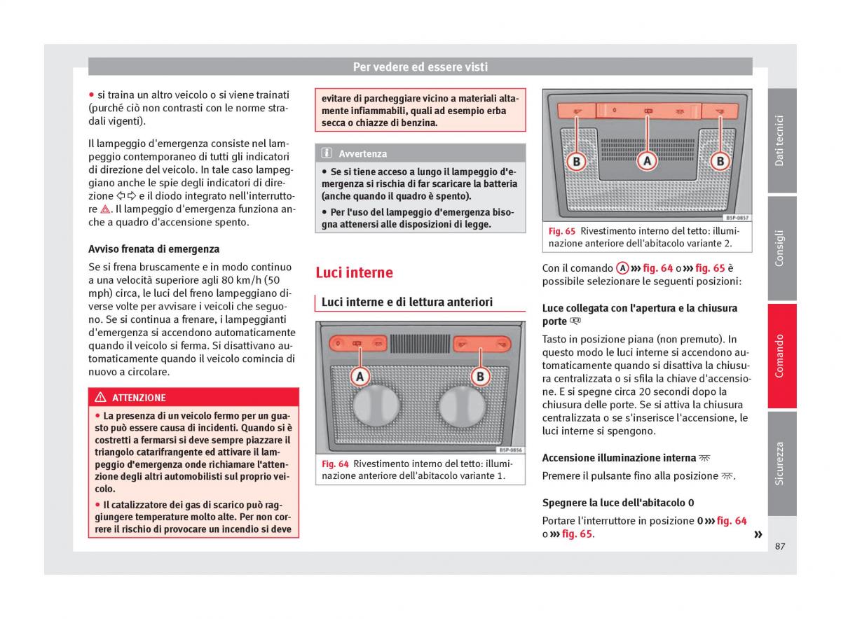 Seat Altea manuale del proprietario / page 89