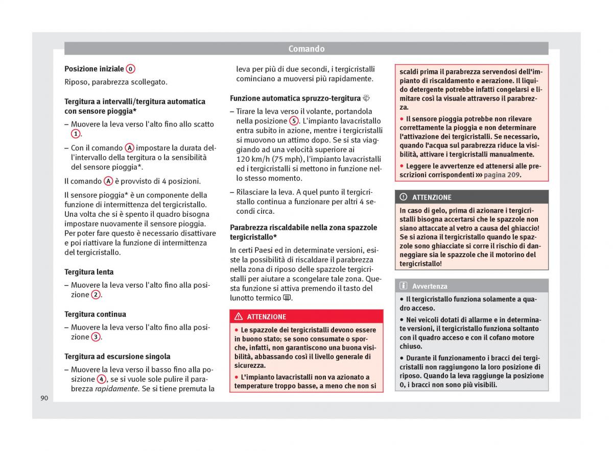 Seat Altea manuale del proprietario / page 92