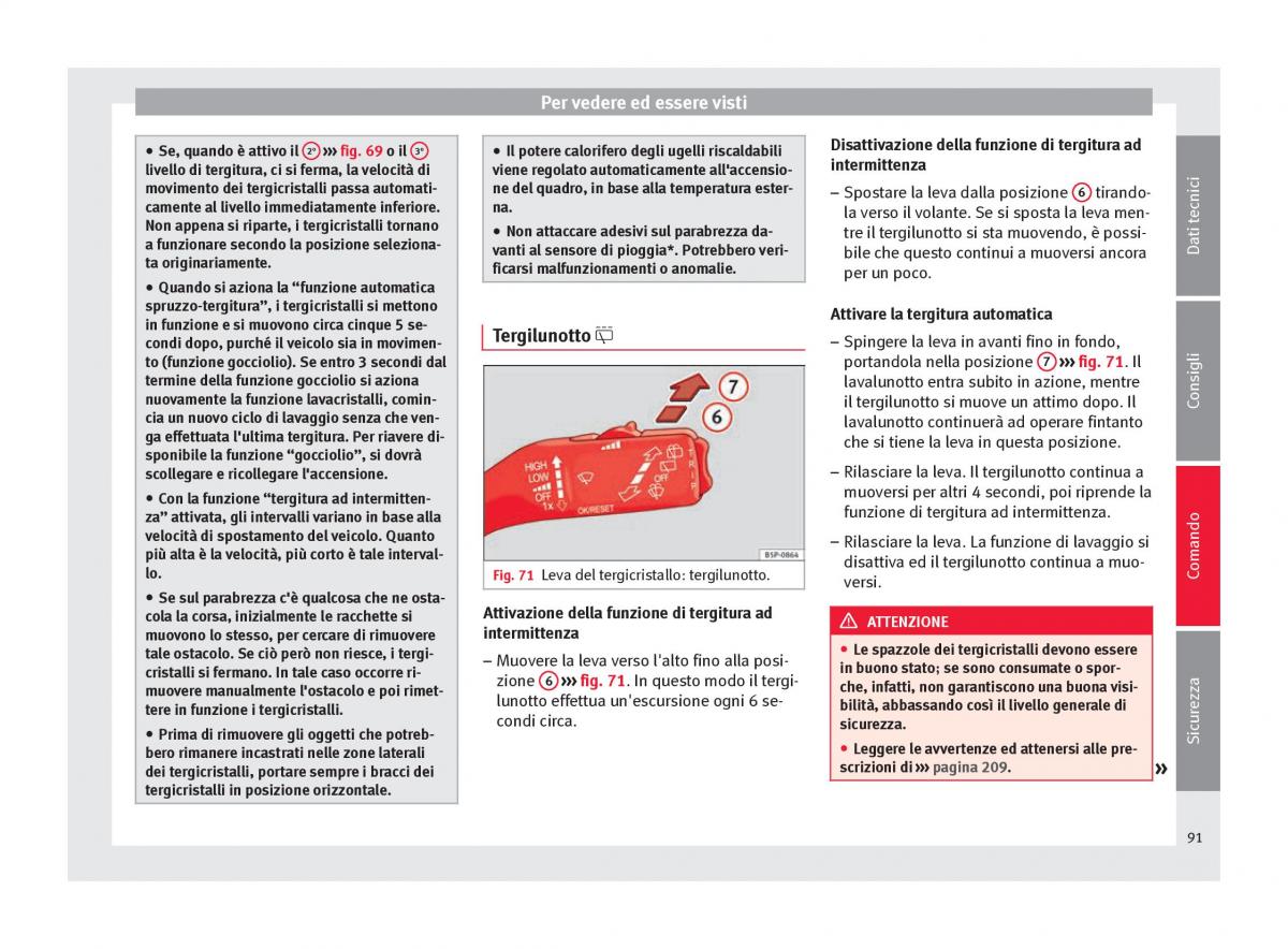 Seat Altea manuale del proprietario / page 93