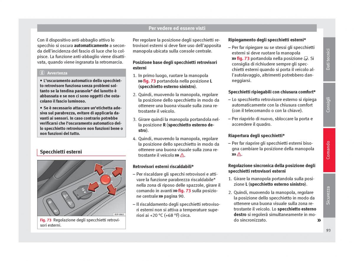 Seat Altea manuale del proprietario / page 95