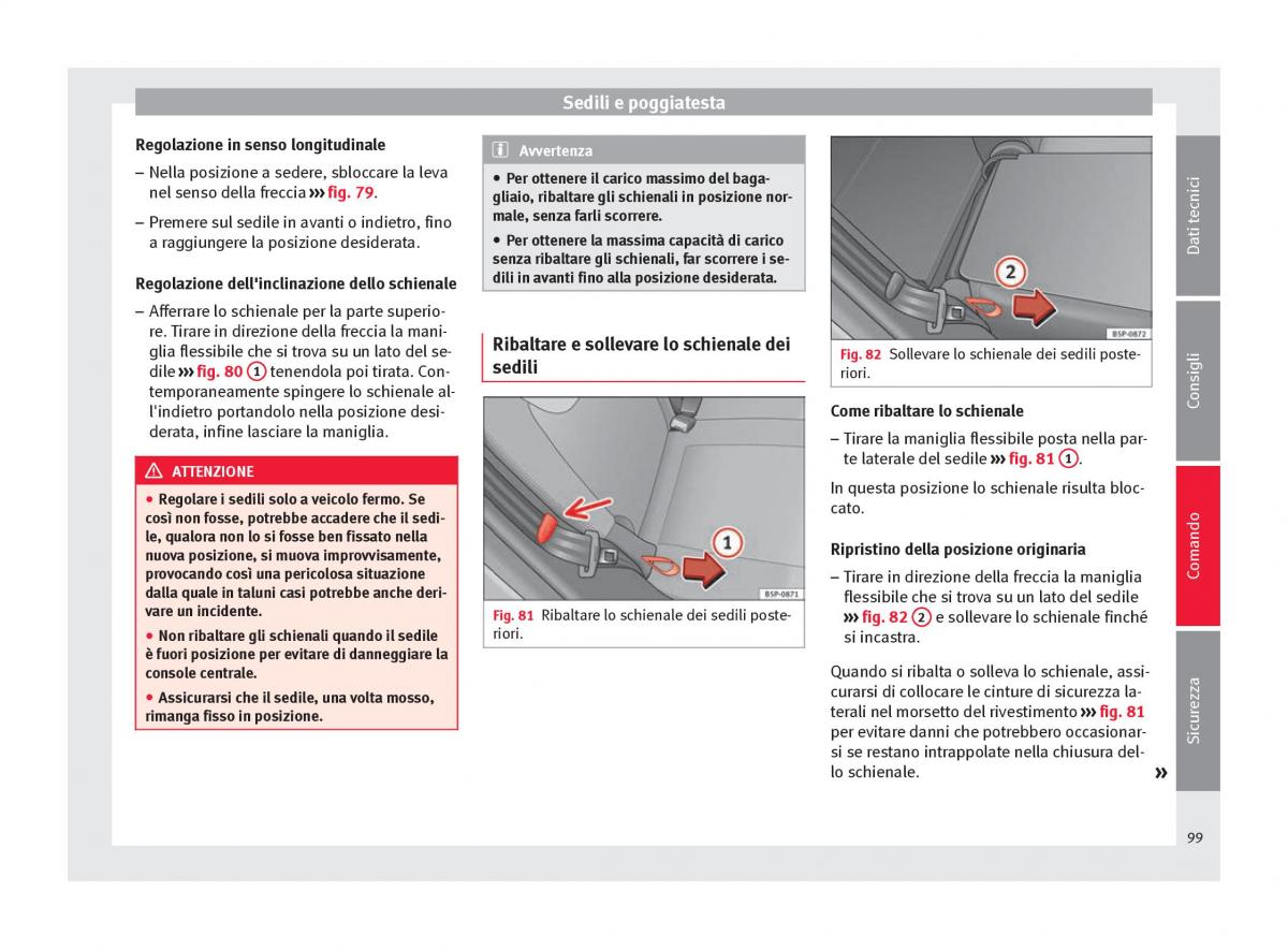 Seat Altea manuale del proprietario / page 101