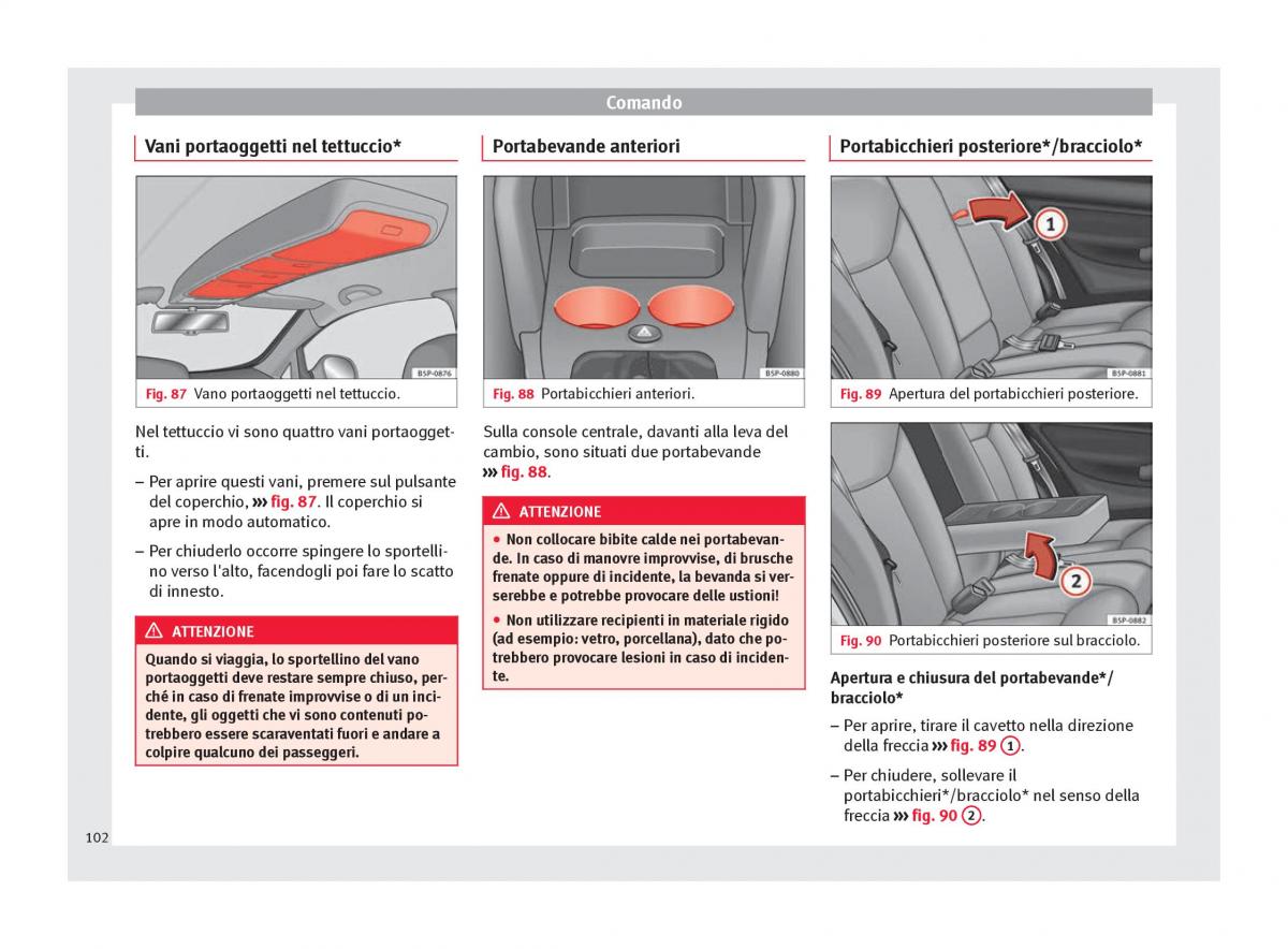 Seat Altea manuale del proprietario / page 104