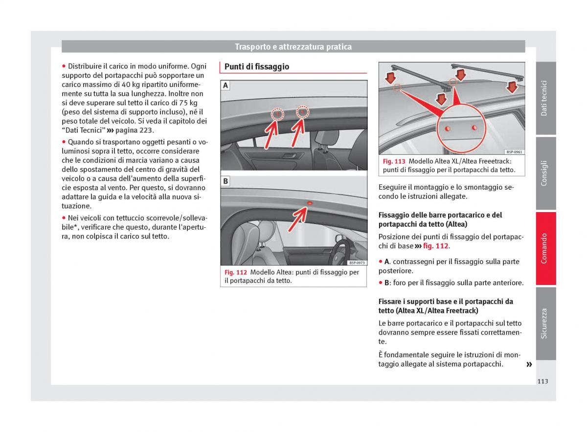 Seat Altea manuale del proprietario / page 115