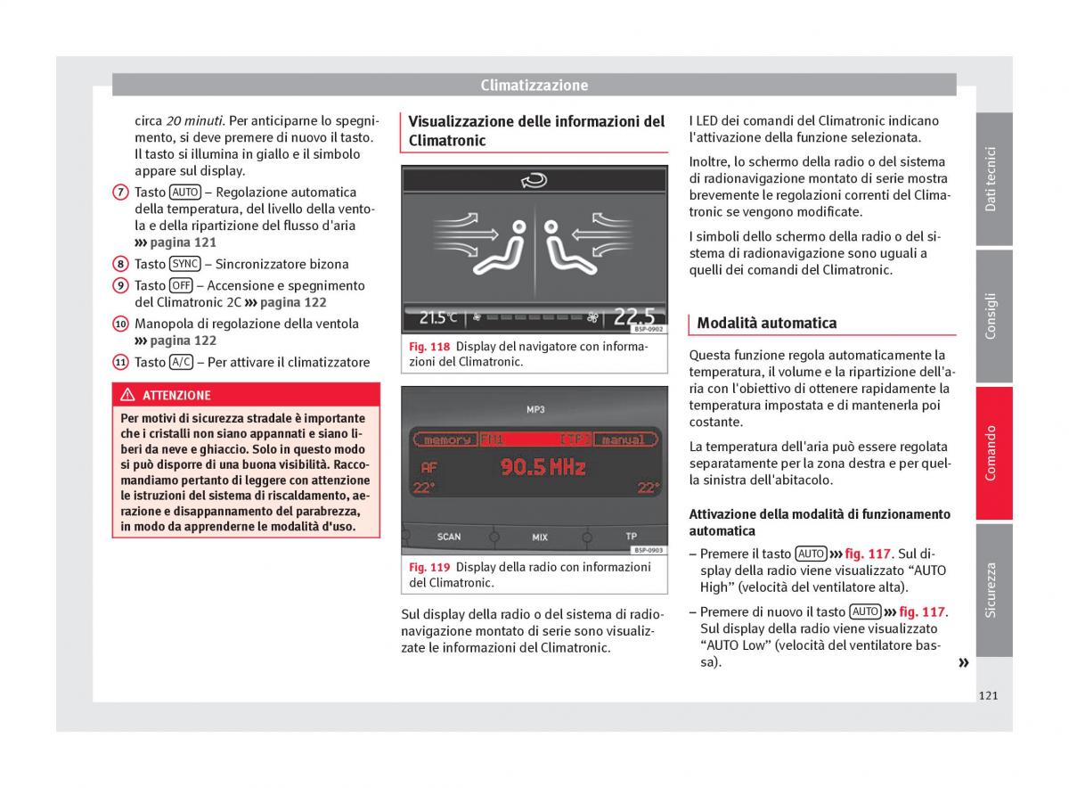 Seat Altea manuale del proprietario / page 123