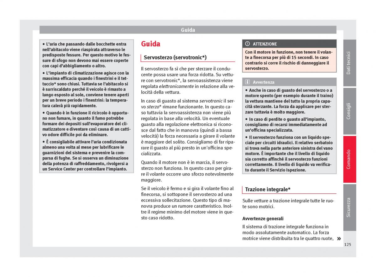 Seat Altea manuale del proprietario / page 127