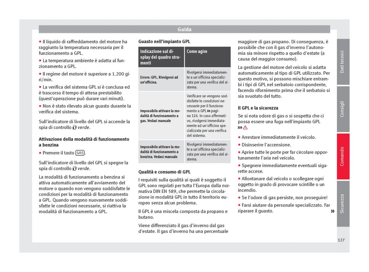 Seat Altea manuale del proprietario / page 129