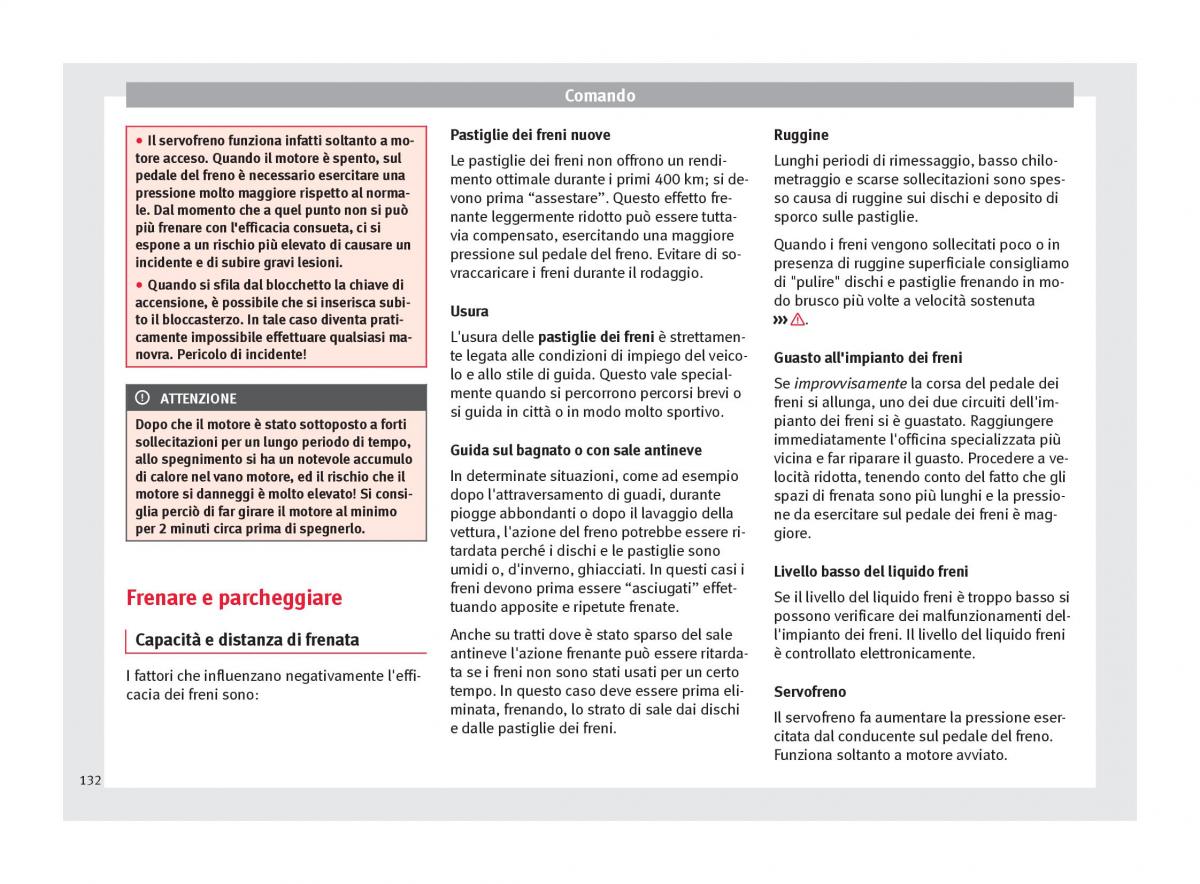 Seat Altea manuale del proprietario / page 134