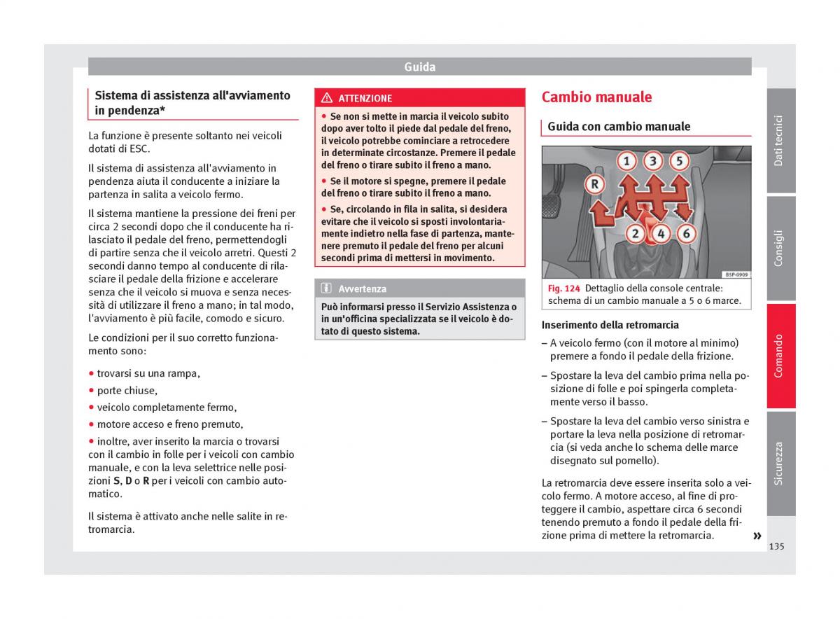 Seat Altea manuale del proprietario / page 137