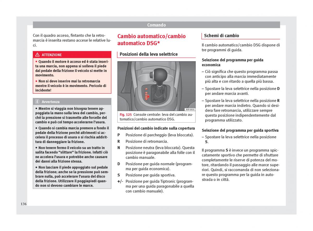 Seat Altea manuale del proprietario / page 138