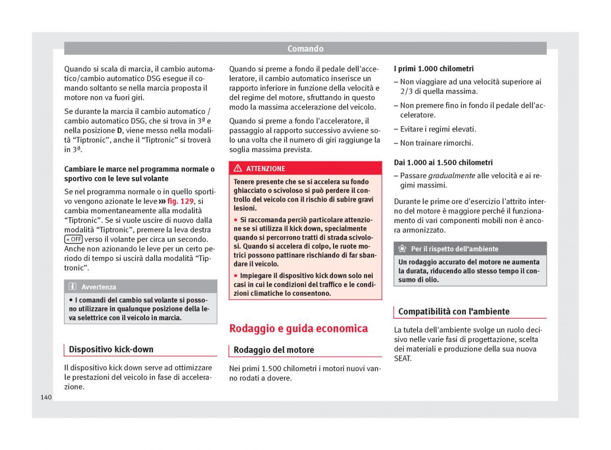 Seat Altea manuale del proprietario / page 142