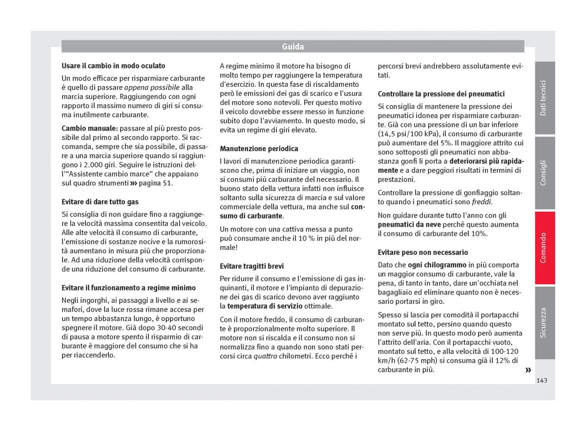 Seat Altea manuale del proprietario / page 145