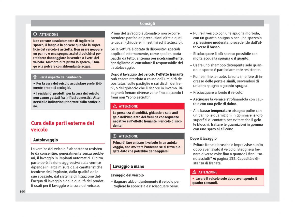 Seat Altea manuale del proprietario / page 162