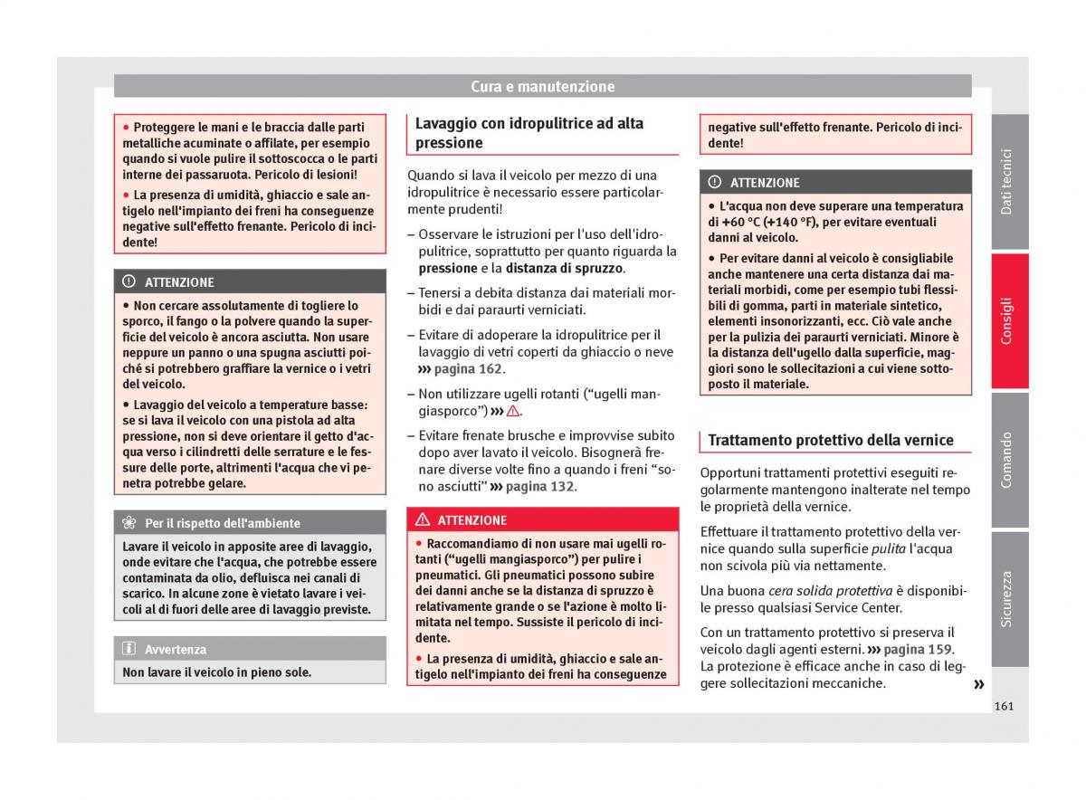 Seat Altea manuale del proprietario / page 163