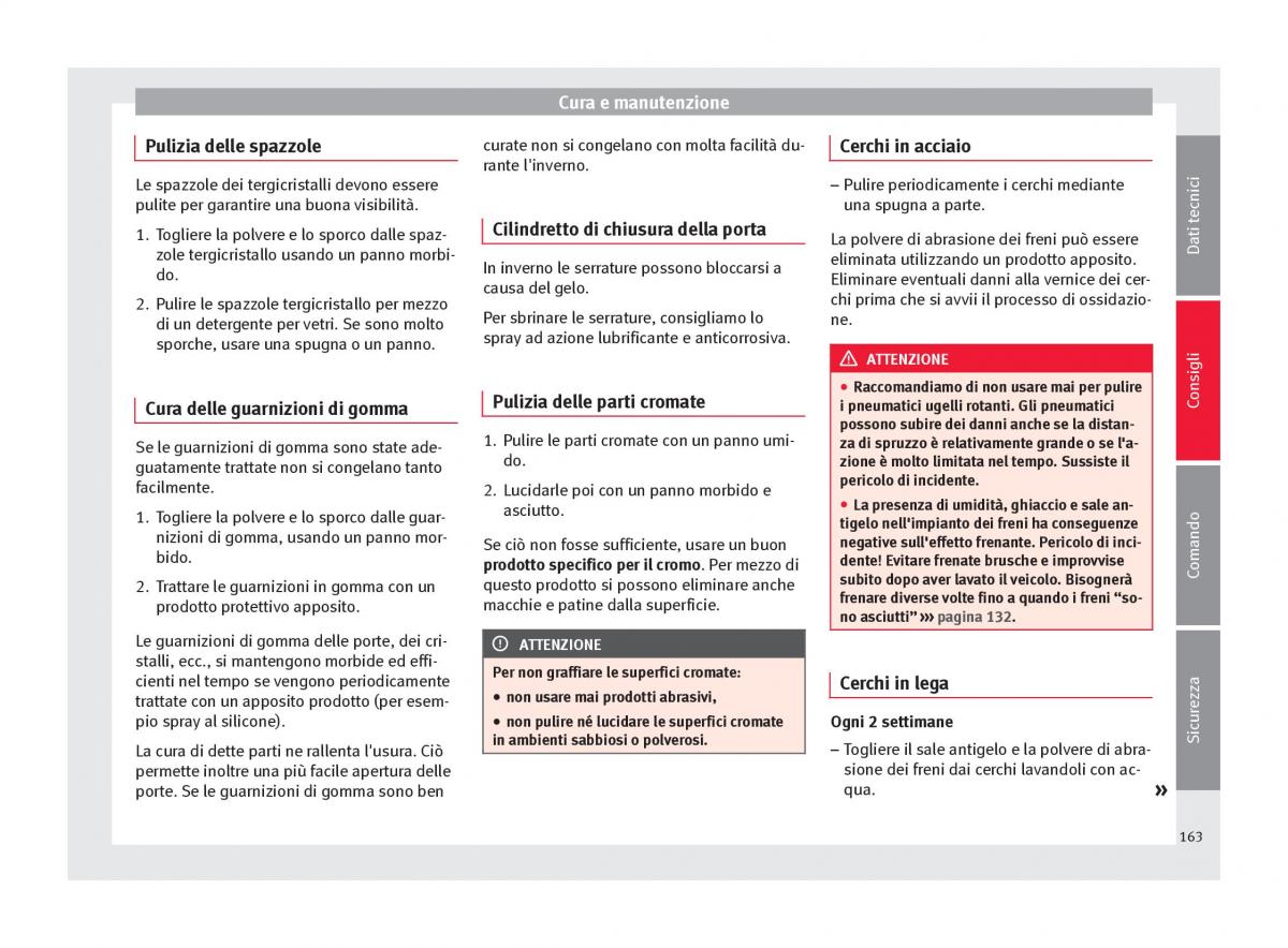 Seat Altea manuale del proprietario / page 165
