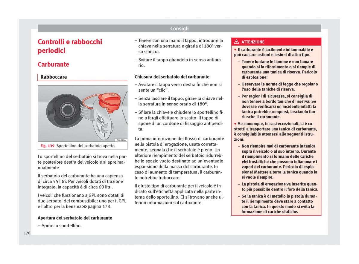 Seat Altea manuale del proprietario / page 172