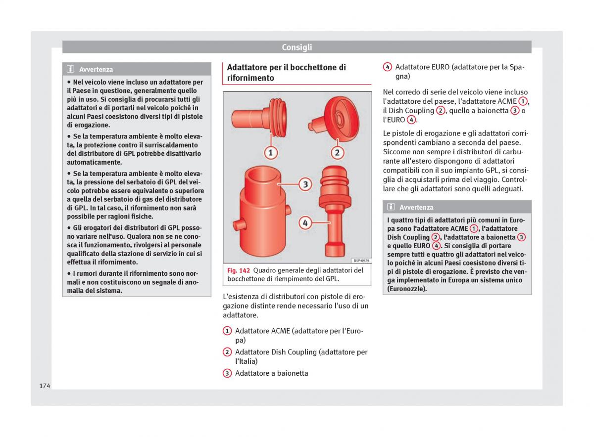 Seat Altea manuale del proprietario / page 176