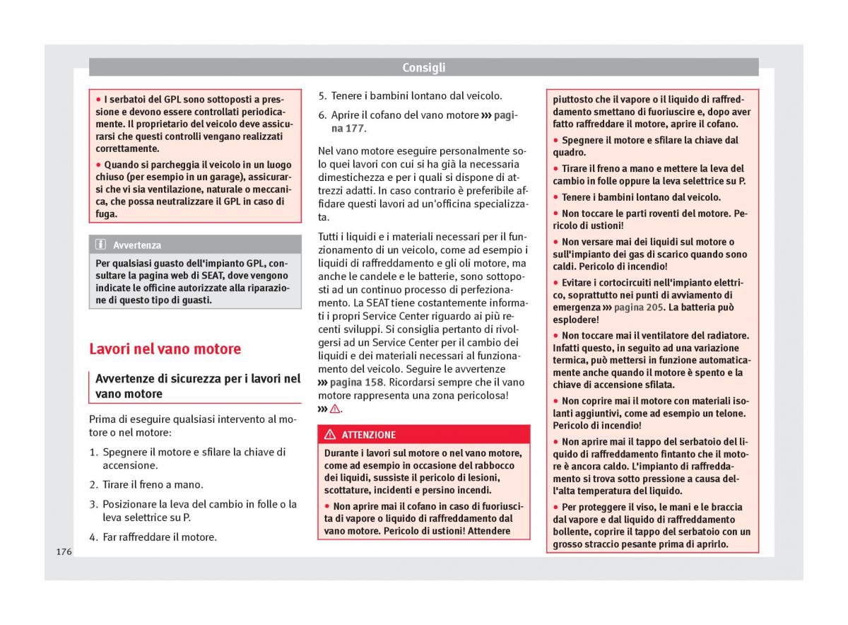 Seat Altea manuale del proprietario / page 178