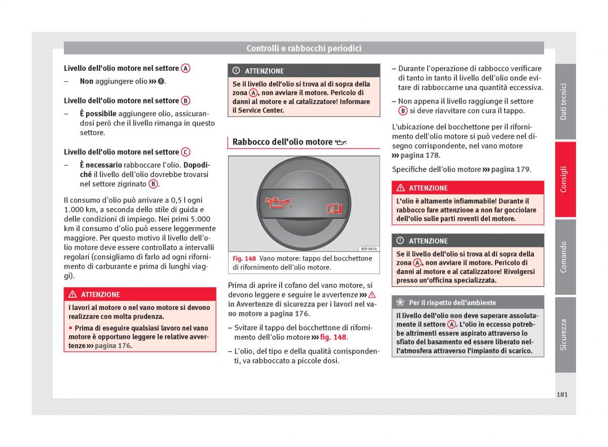 Seat Altea manuale del proprietario / page 183