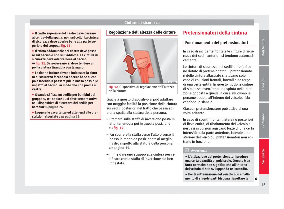 Seat Altea manuale del proprietario / page 19