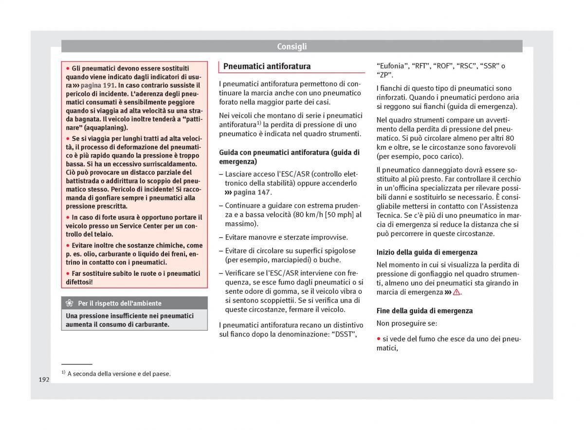 Seat Altea manuale del proprietario / page 194