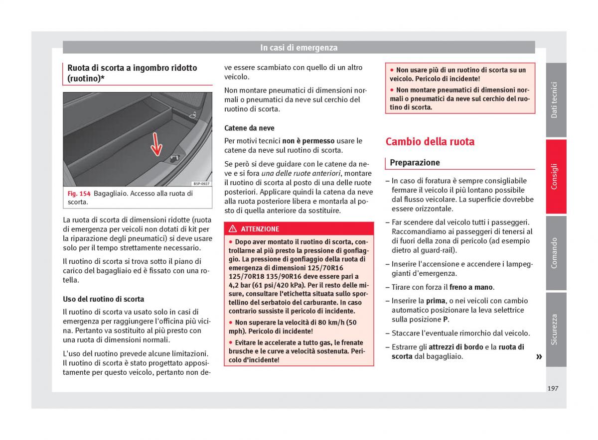 Seat Altea manuale del proprietario / page 199