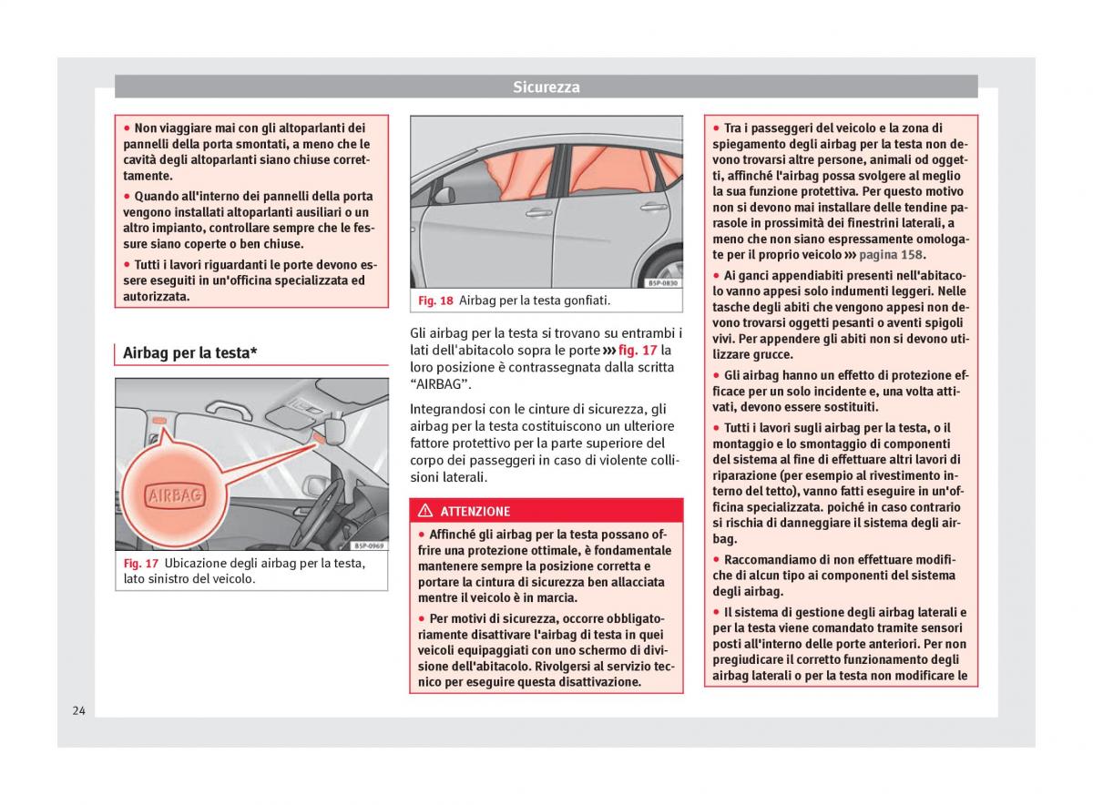 Seat Altea manuale del proprietario / page 26