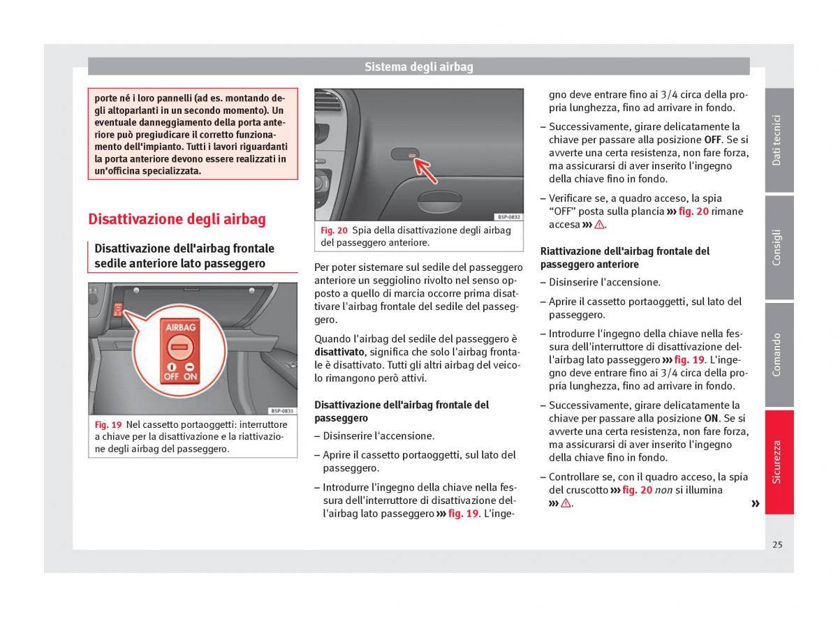 Seat Altea manuale del proprietario / page 27