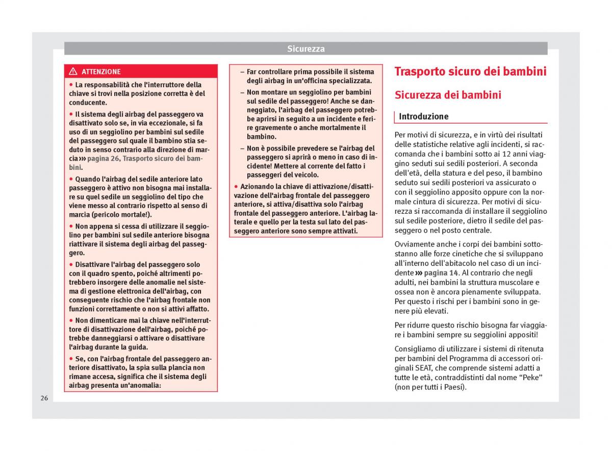 Seat Altea manuale del proprietario / page 28